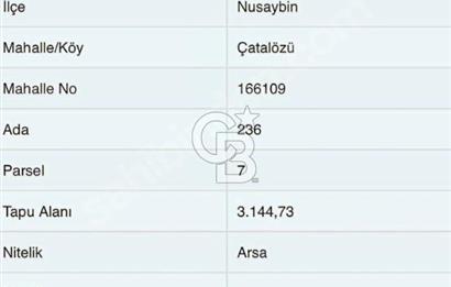 Mardin Nusaybin Çatalözü İmarlı Arsa