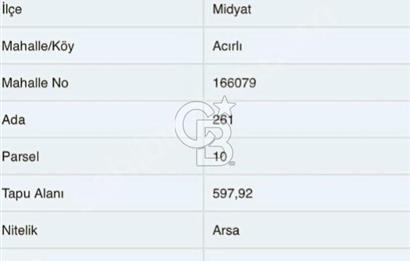 Mardin Midyat Acırlı Konut İmarlı Arsa