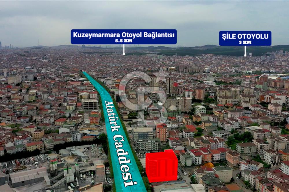 Sancaktepe Merkezde Atatürk Caddesine Cephe Kiralık Plaza Bodrum Katı