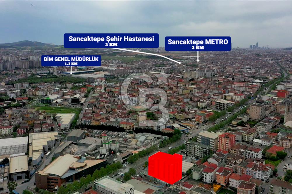 Sancaktepe Merkezde Atatürk Caddesine Cephe Kiralık Plaza Bodrum Katı