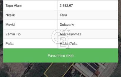 Zafer Mahallesi Küçük Sanayi Alanı 2182 m² Satılık Arsa