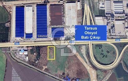 MERSİN TARSUS D-400 YOLU ÜZERİ OTOBAN GİRİŞİ 4.871 M² SANAYİ İMARLI ARSA