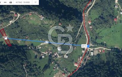 TRABZON MAÇKADA 1450 m2 YOLA CEPHE SATILIK ARAZİ