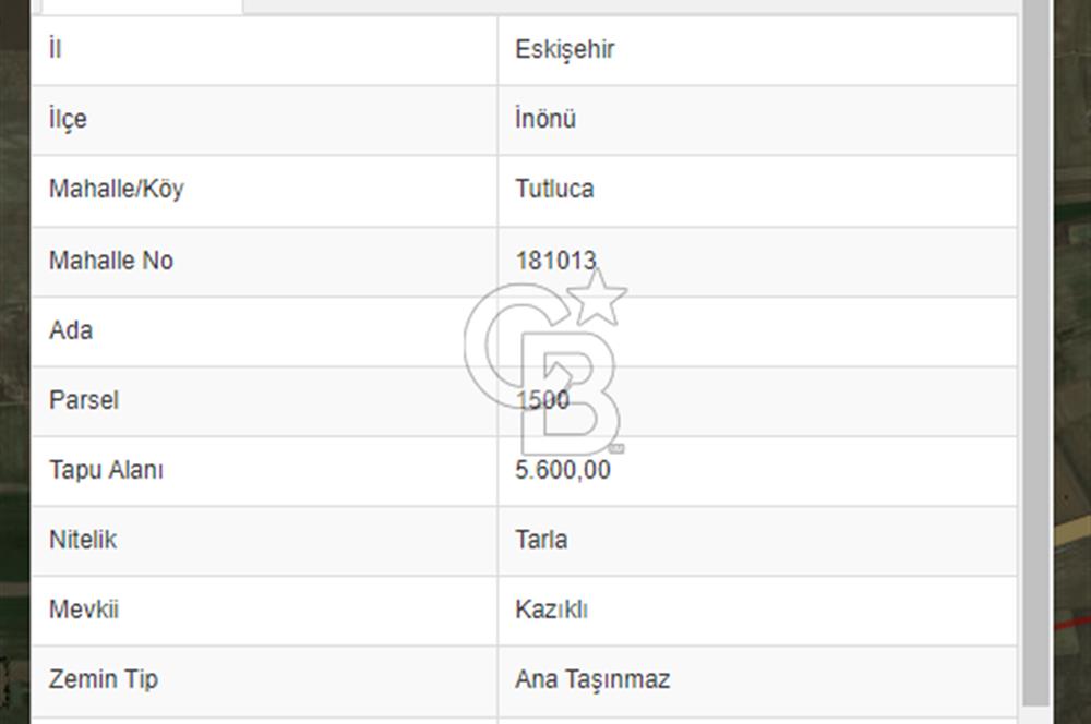 CB CITY'DEN ESKİŞEHİR KÜTAHYA ÇEVRE YOLU KENARI YOLU OLAN TARLA