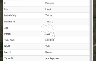 CB CITY'DEN ESKİŞEHİR KÜTAHYA ÇEVRE YOLU KENARI YOLU OLAN TARLA