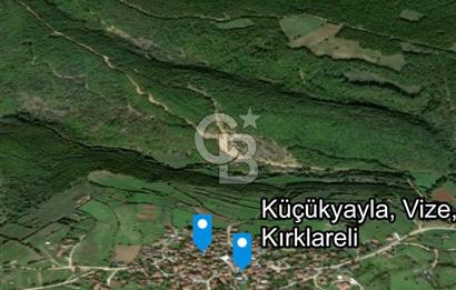 Kırklareli Vize Küçükyayla Köyünde 11.548 m² Tarla CB-PH
