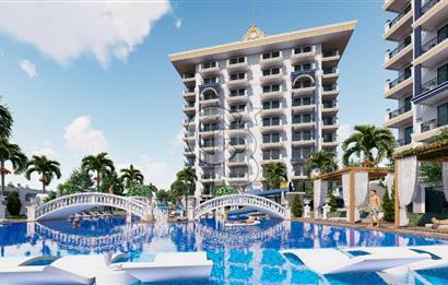 ALANYA AVSALLAR'DA LANSMAN FİYATINA FULL AKTİVİTELİ 1+1 SATILIK DAİRE