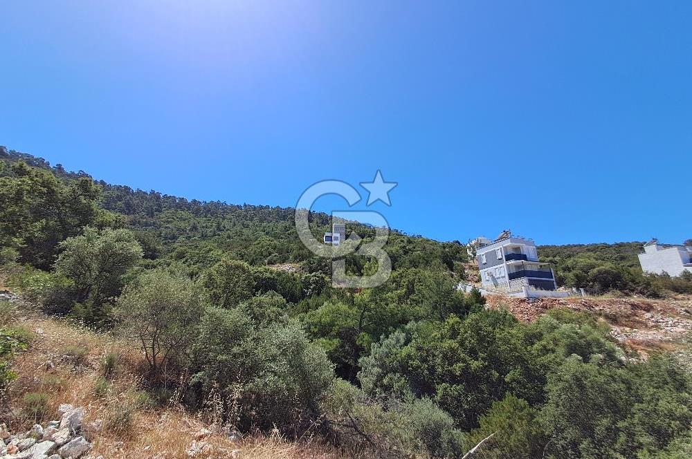 Akbük Çukur Mevkiinde Projeli, Panoramik Deniz Manzaralı Arsa!