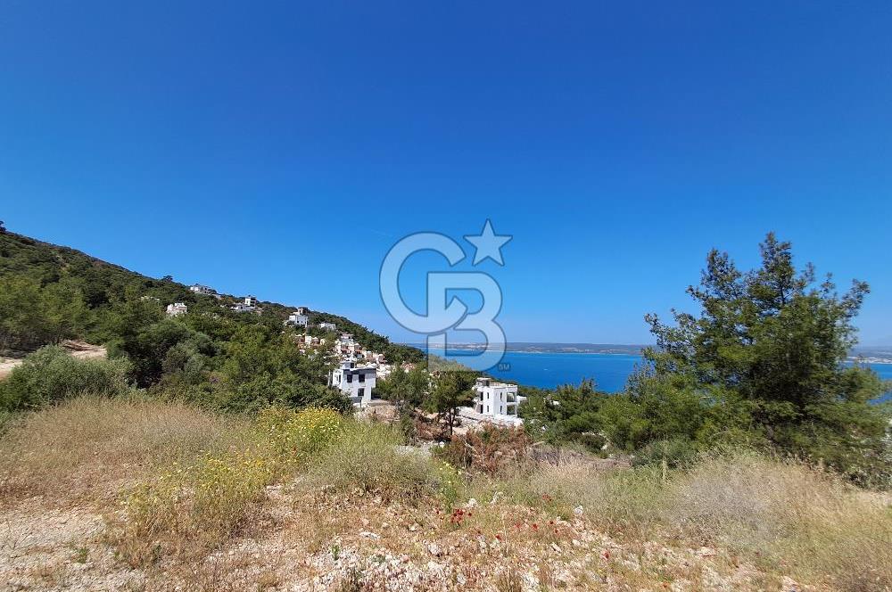 Akbük Çukur Mevkiinde Projeli, Panoramik Deniz Manzaralı Arsa!