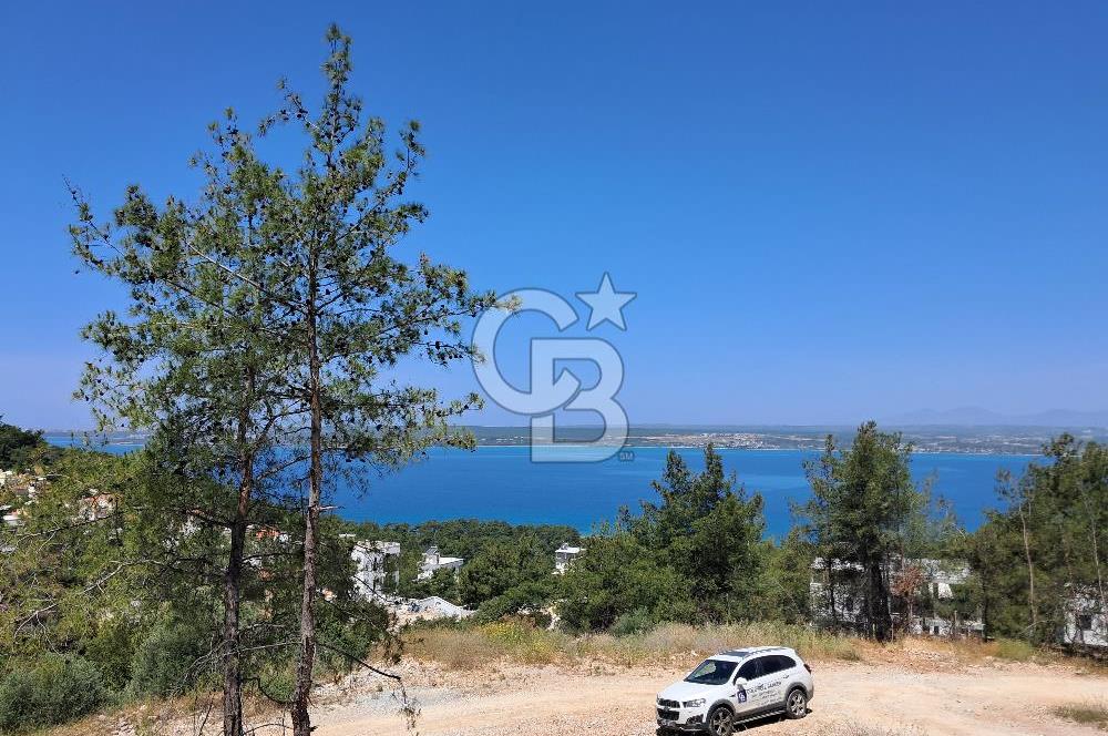 Akbük Çukur Mevkiinde Projeli, Panoramik Deniz Manzaralı Arsa!