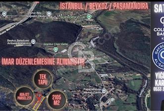 BEYKOZ’DA İMAR DÜZENLENMESİNE ALINMIŞ *FIRSAT* TEK TAPU ARAZİ