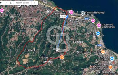TRABZON ÇİMENLİ'DE EĞİMSİZ, ANAYOLA YAKIN 1136 M2 SATILIK ARAZİ