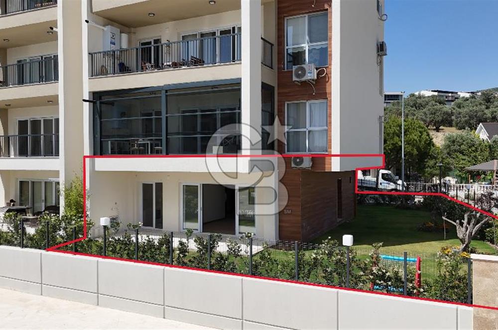 KUŞADASI TÜRKMEN MAHALLESİ 265 M2 BAHÇEYE SAHİP 2+1 DAİRE