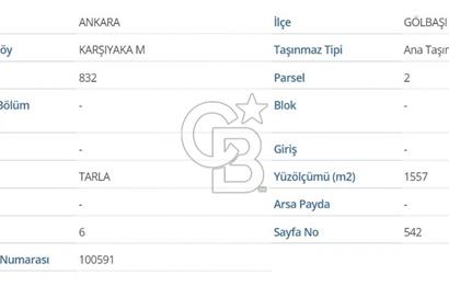 Gölbaşında Satılık imarlı Arsa