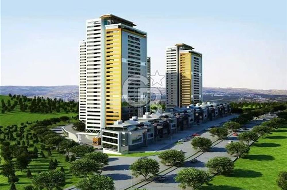 Beytepe Ametist Sitesi'nde Hayat Sokağı Manzaralı  Teraslı Ofis