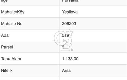 SİRKELİ YEŞİLOVA 090 EMSAL TEK TAPU KÖŞE PARSEL KONUT ARSASI