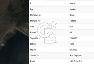 BİLECİK MERKEZ SELÖZ'DE FIRSAT TARLA