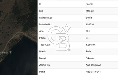 BİLECİK MERKEZ SELÖZ'DE FIRSAT TARLA