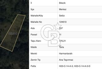 BİLECİK MERKEZ SELÖZ'DE FIRSAT TARLA