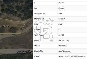 BİLECİK MERKEZ SELÖZ'DE FIRSAT TARLA