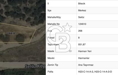 BİLECİK MERKEZ SELÖZ'DE FIRSAT TARLA