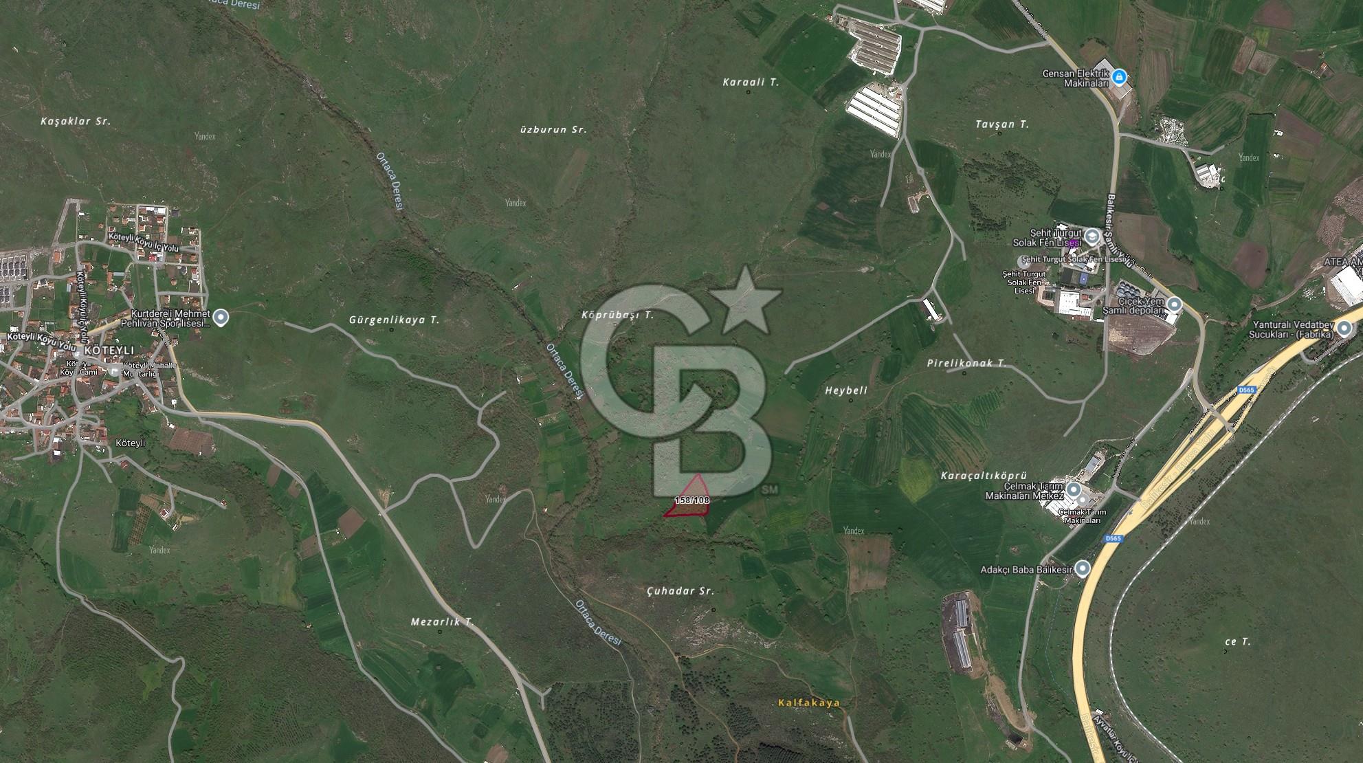 BALIKESİR KARESİ İBİRLER'DE SATILIK TARLA..! 6.915 m2