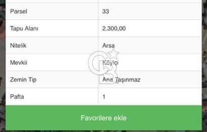 İZMİR TORBALI KIRBAŞ MAH.'DE YATIRIMLIK 2300 Mt.ARSA