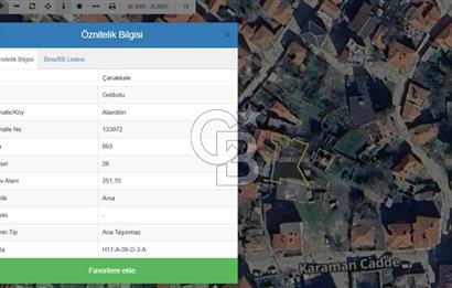 Gelibolu Merkezde Yatırımlık 3 Kat Konut İmarlı Arsa