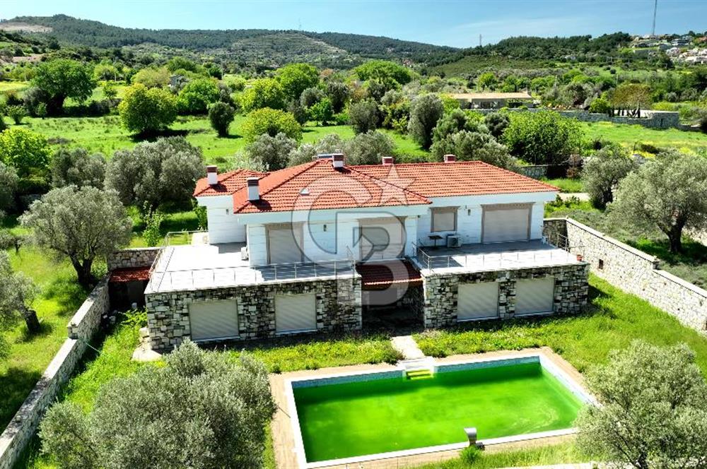 URLA KEKLİKTEPE'DE 9612M2 ZEYTİN AĞAÇLARI İÇİNDE HAVUZLU VİLLA