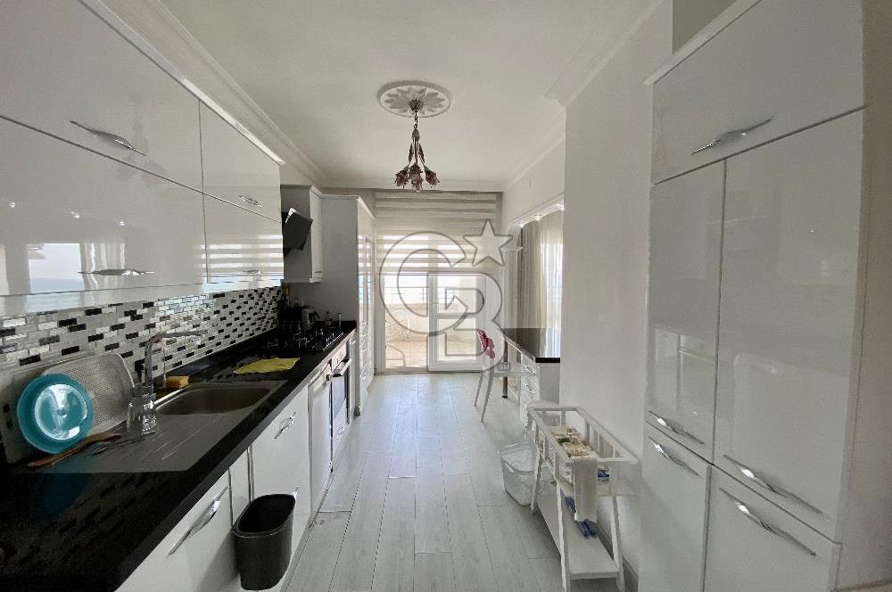 Erdemli Tömük’te Denize Sıfır, Full Eşyalı 3+1 Yazlık 