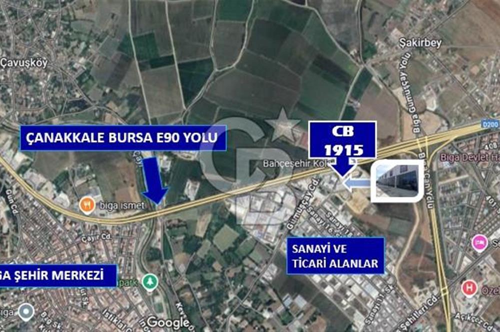 ÇANAKKALE BİGA'DA BURSA YOLU ÜZERNDE 115 M2 SIFIR DÜKKAN SATILIK