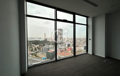 Şişli Nurol Tower'da Çift Cepheli Satılık Geniş Ofis