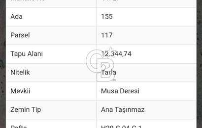 Ankara Çubuk'ta Tek Tapu 12.344 m2 Satılık Tarla