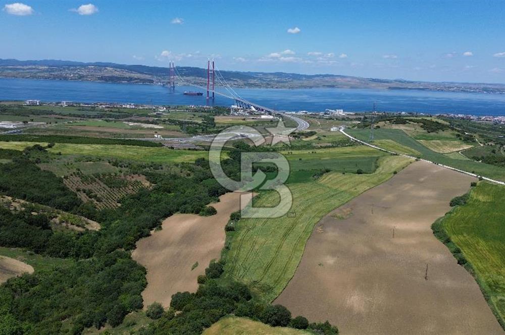 ÇANAKKALE LAPSEKİ GAZİSÜLEYMAN PAŞA'DA SATILIK BOĞAZ MANZARALI ARAZİ
