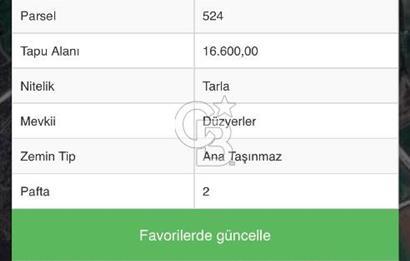 ÇANAKKALE ÇAN DURALİ KÖYÜ SATILIK TARLA
