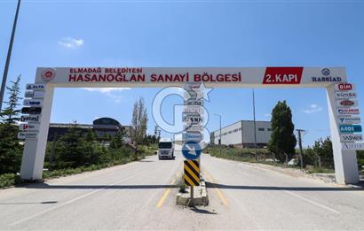 HASANOĞLAN'DA TEK TAPU KÖŞE PARSEL, HARFİYATSIZ SANAYİ ARSASI