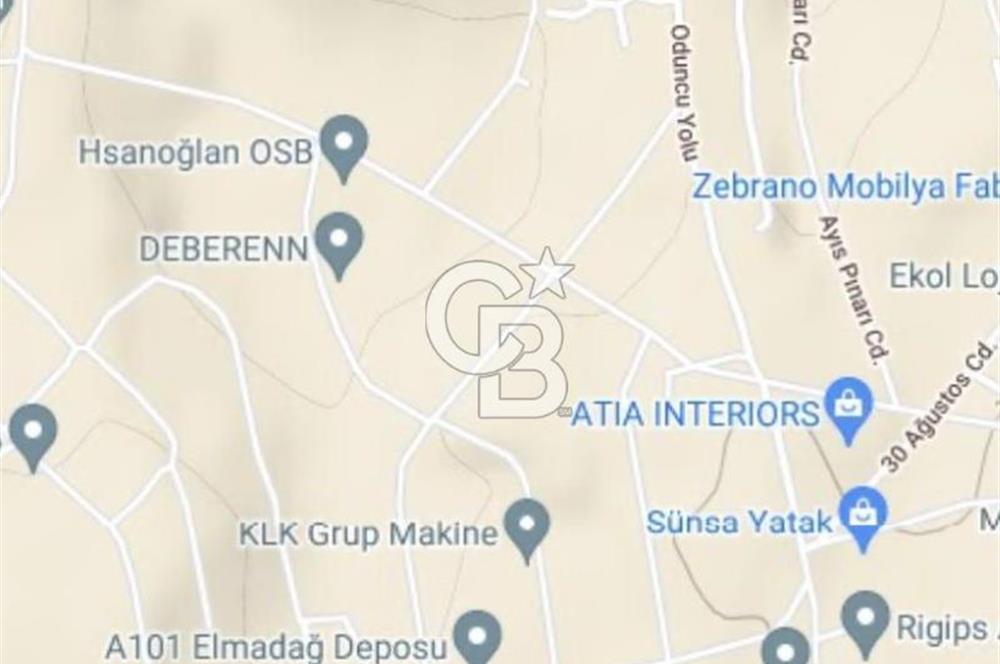 HASANOĞLAN'DA TEK TAPU KÖŞE PARSEL, HARFİYATSIZ SANAYİ ARSASI