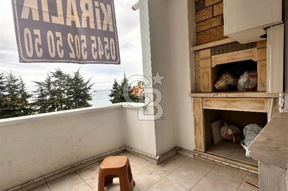 YILDIZLI'DA DENİZ MANZARALI ŞÖMİNELİ 3+1 GENİŞ KİRALIK DAİRE