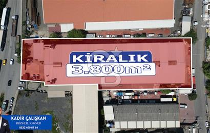 3.800m2 VİNÇLİ H:12 Metre Gebze E-5 / Otogar Yanıda Fabrika