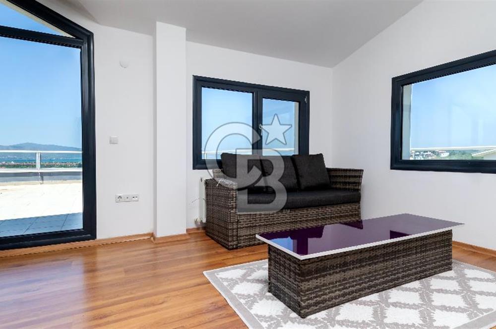 URLA KENT SİTESİ FULL DENİZ MANZARALI ÖZEL HAVUZLU VİLLA