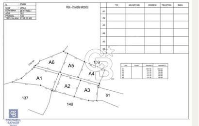 URLA ZEYTİNELİ KÖYÜNDE 750 M² SATILIK TARLA