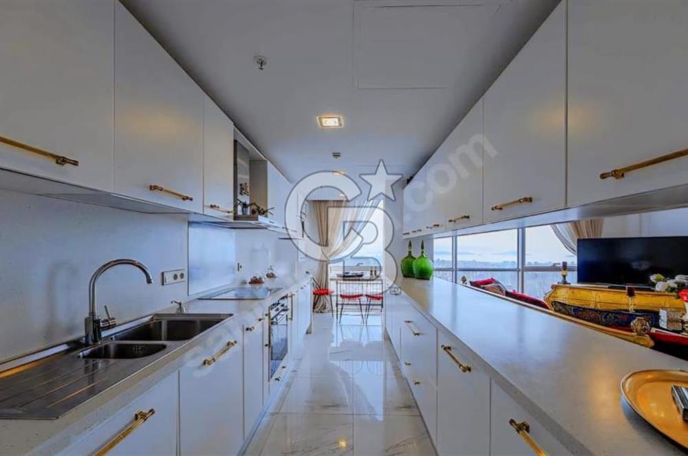 ATAŞEHİR ANDROMEDA GOLD FULL ADALAR MANZARALI DEV BALKONLU EŞYALI 3+1