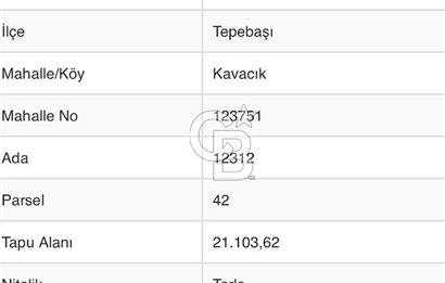 CB MARS'TAN ESKİŞEHİR KAVACIK'TA DEĞERLİ TARIM ARAZİSİ