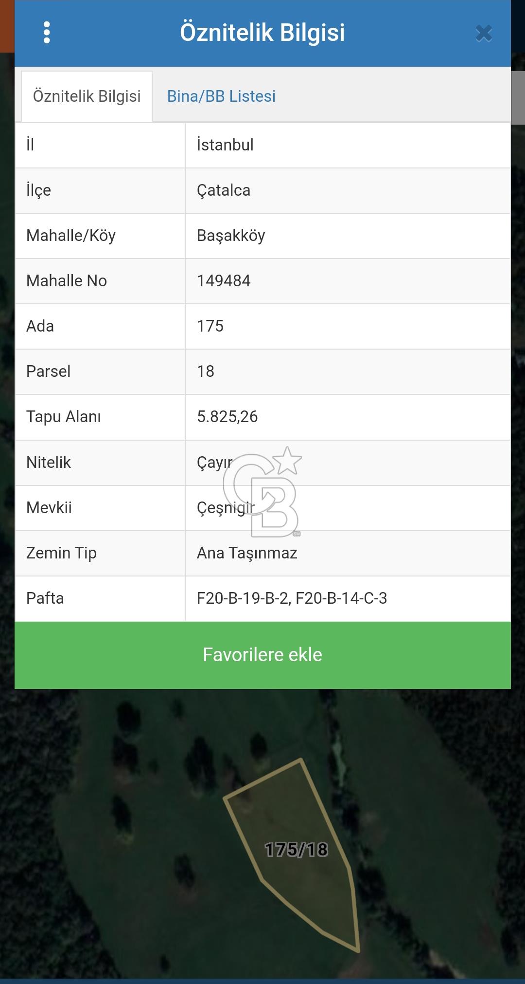 Çatalca başakköyde satılık arsa