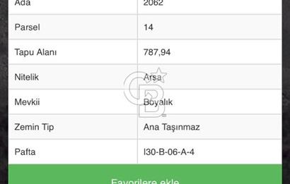 ELMADAĞ YENİMAHALLE BOYALIK MEVKİİNDE 787,94 M2 SATILIK TARLA