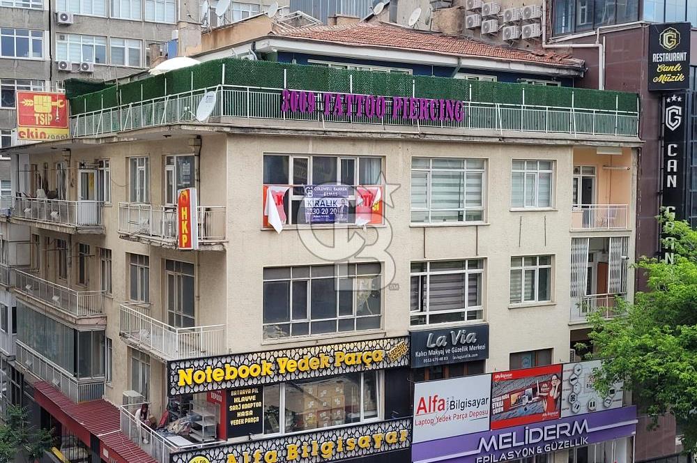 KIZILAY KARANFİL 1 SOKAKTA İŞYERİNE DE UYGUN KİRALIK DAİRE