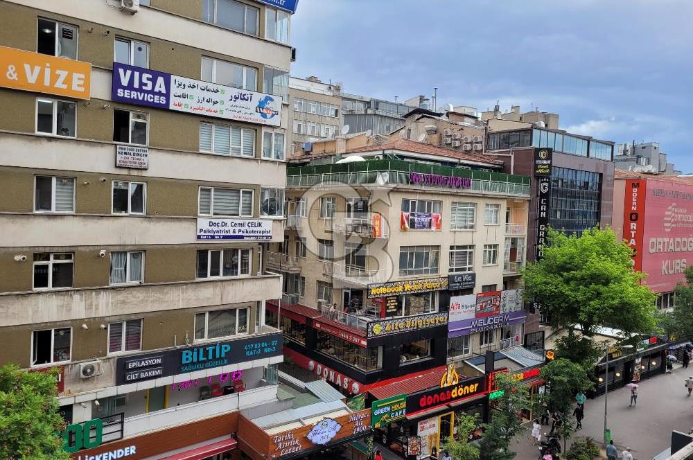 KIZILAY KARANFİL 1 SOKAKTA İŞYERİNE DE UYGUN KİRALIK DAİRE