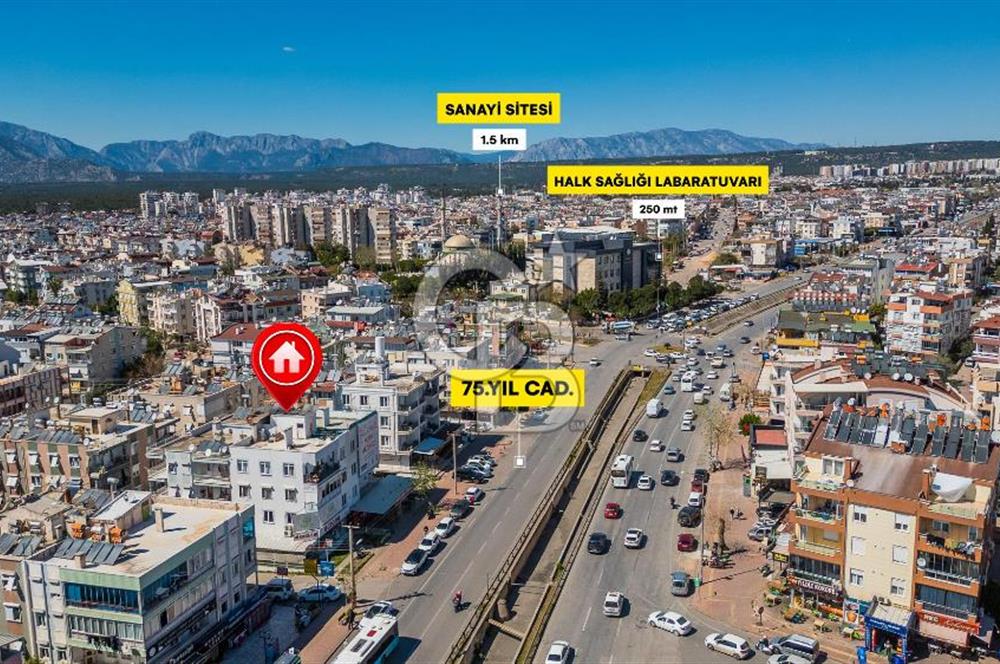 Antalya Yeşilyurt mahallesi satılık 2 + 1 daire