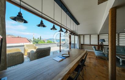 Beşiktaş Deniz Müzesi Karşısı Teraslı Deniz Manzaralı Komple Kiralık Ofis Katı 