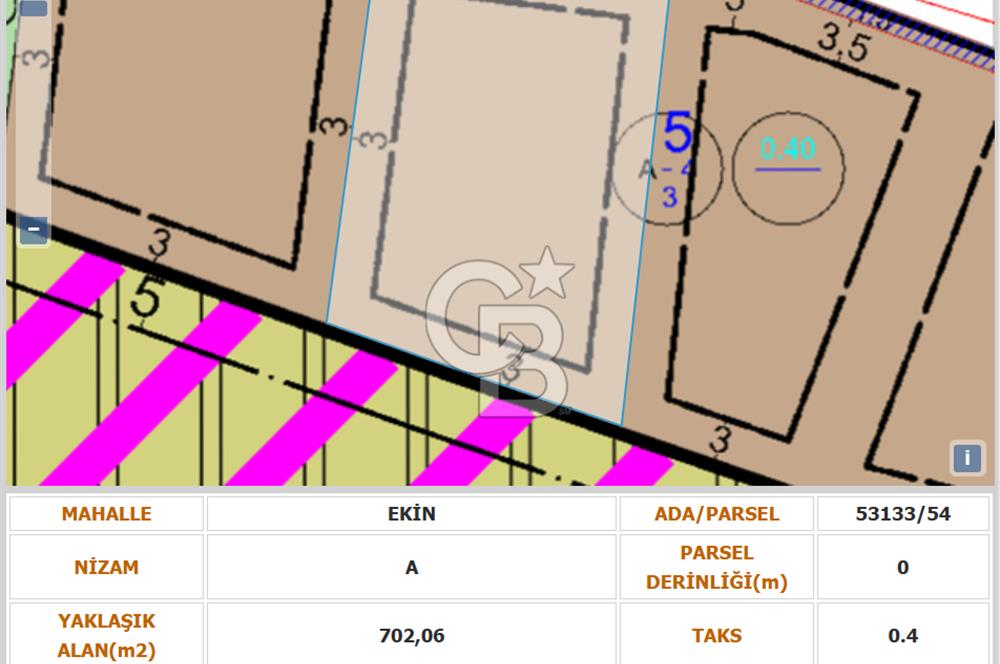 MAMAK EKİN MAH SATILIK 702 m2 MÜSTAKİL ARSA… KONUT İMARLI